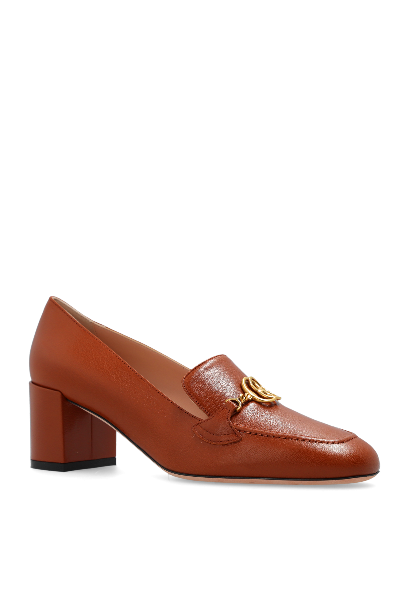 Bally leather discount pumps